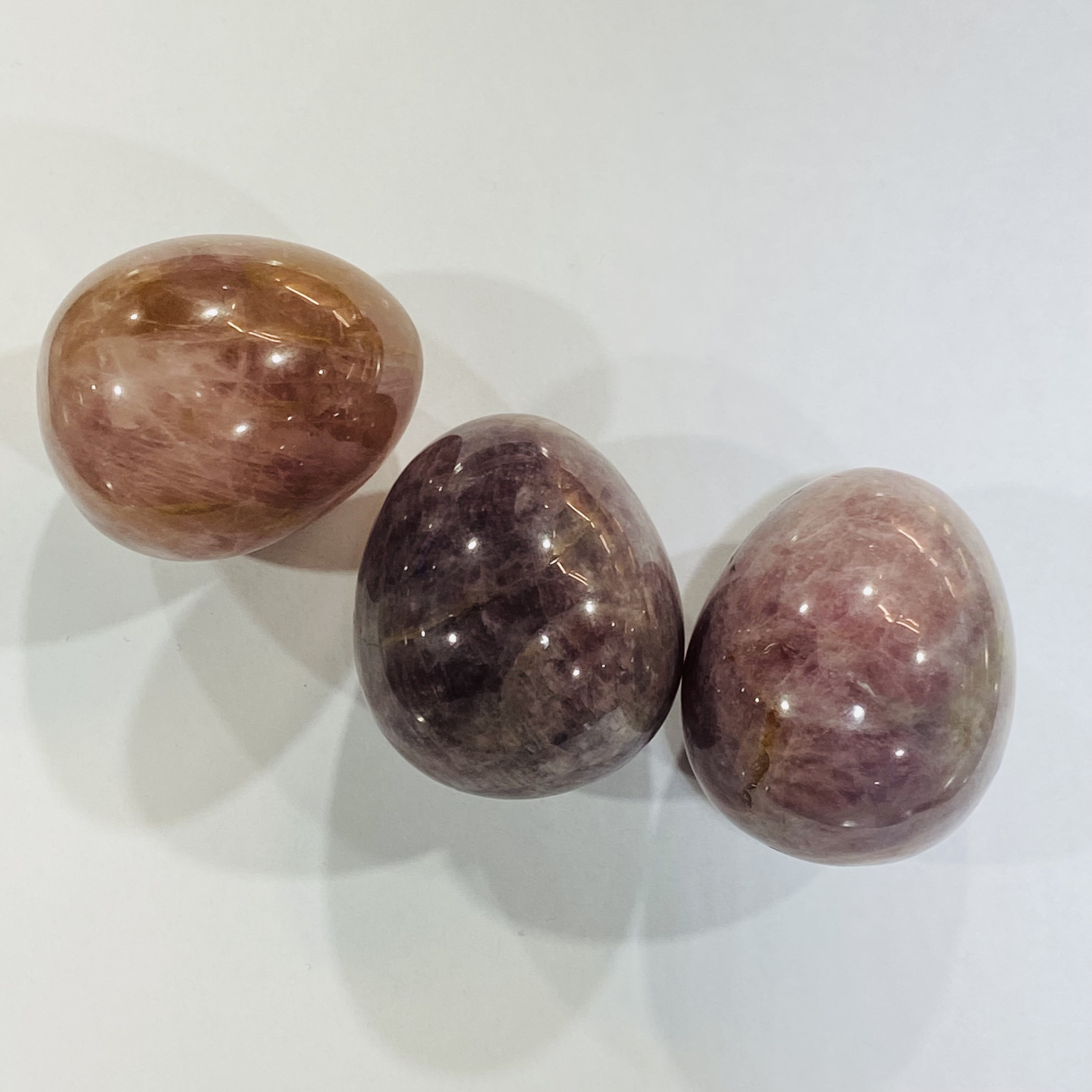 Natural crystals healing stones Miscellaneous purple pink egg crystal stones healing crystal for decoration and gifts