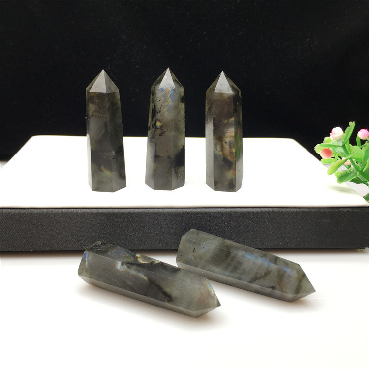 High quality crystal tower point wholesale healing labradorite stone crystal stone towers for decoration