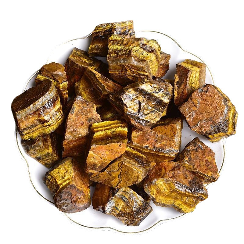 Wholesale natural rough yellow rough tiger's eye stone