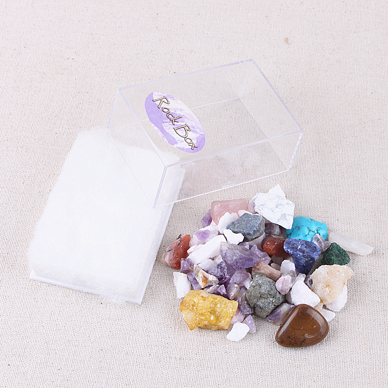 High quality rock mineral raw gem stones gravel gifts natural healing crystal mixed rough stone ore specimen for sale