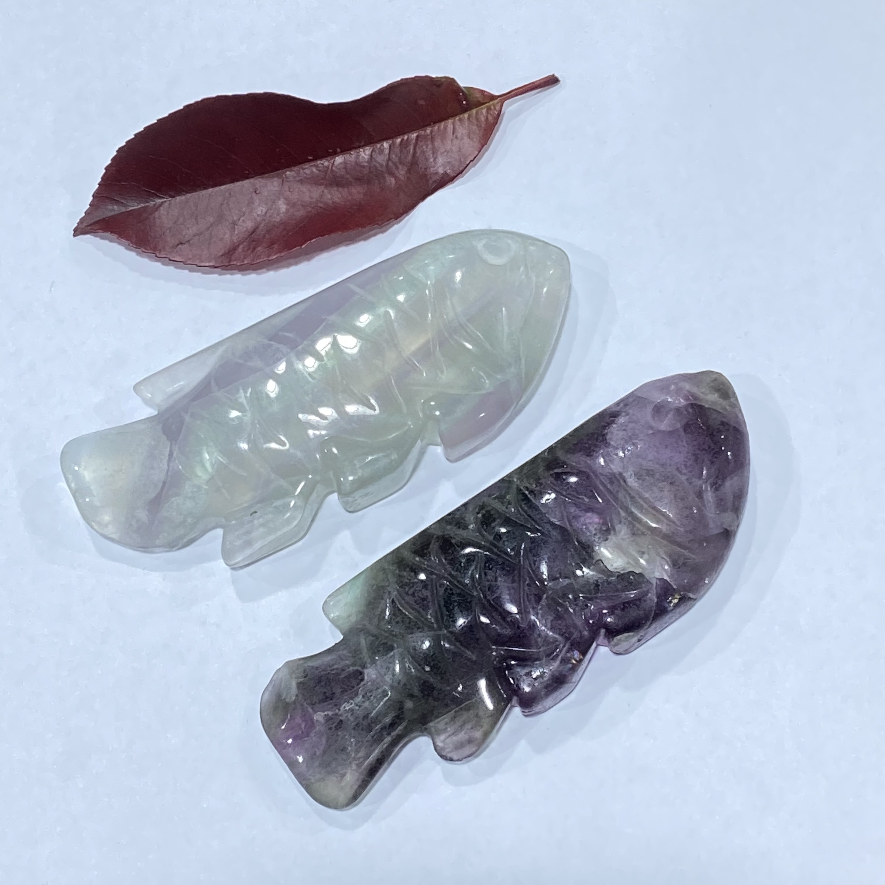 High Quality Natural Bulk Fluorite Hand Carved polishing healing crystal fluorite stone fish carving for gifts