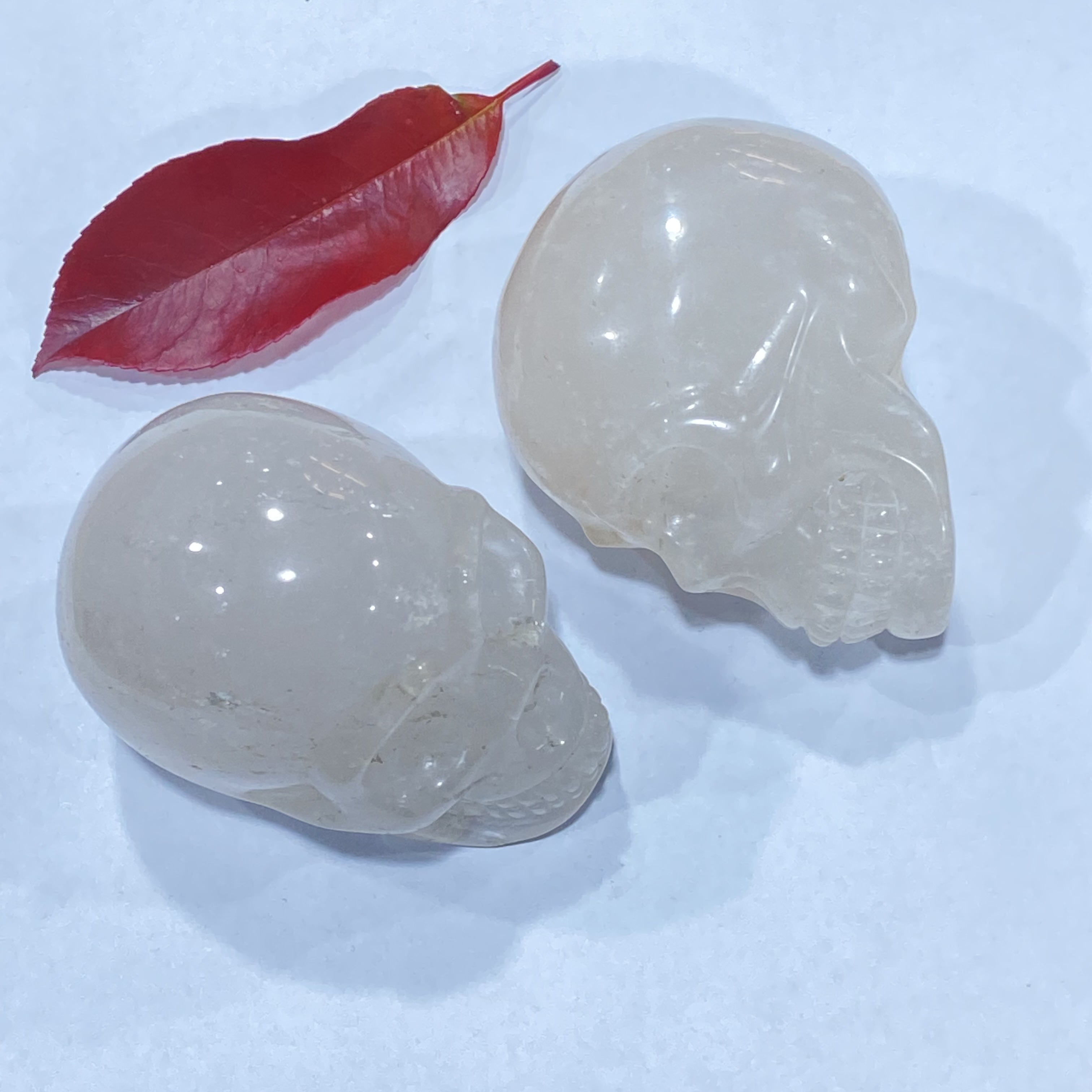 Natural Clear Healing Crystals Stones Skulls Craft White Crystal Skull For Gift Decoration