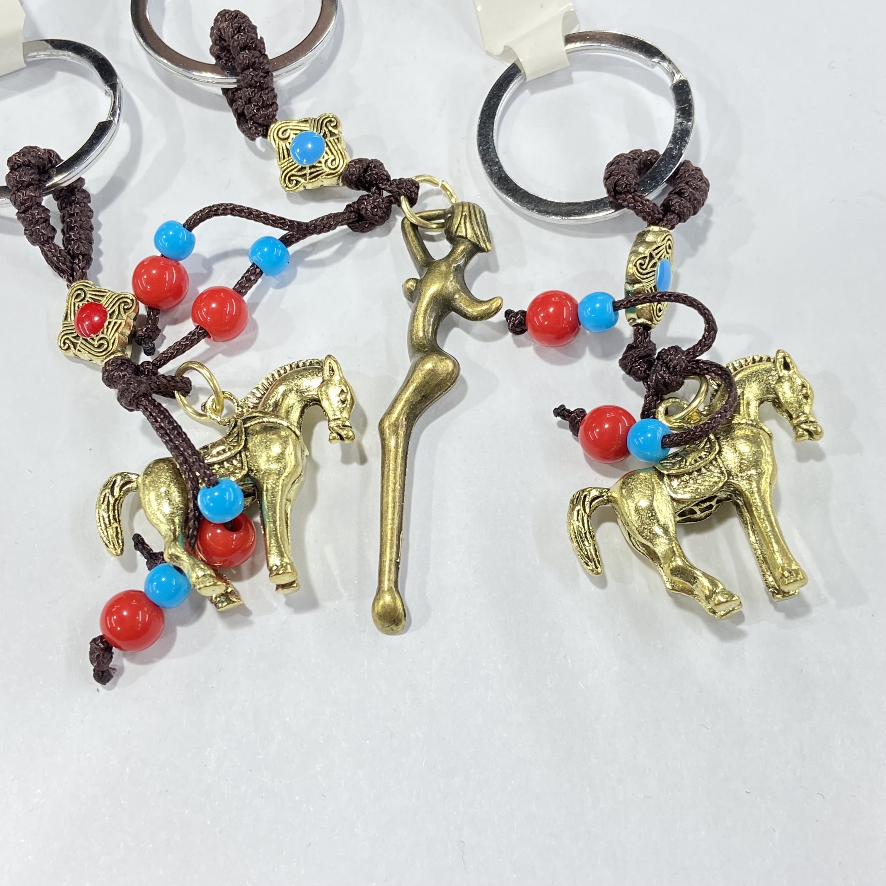 wholesale natural crystal crafts gift religion alloy key chains for decoration