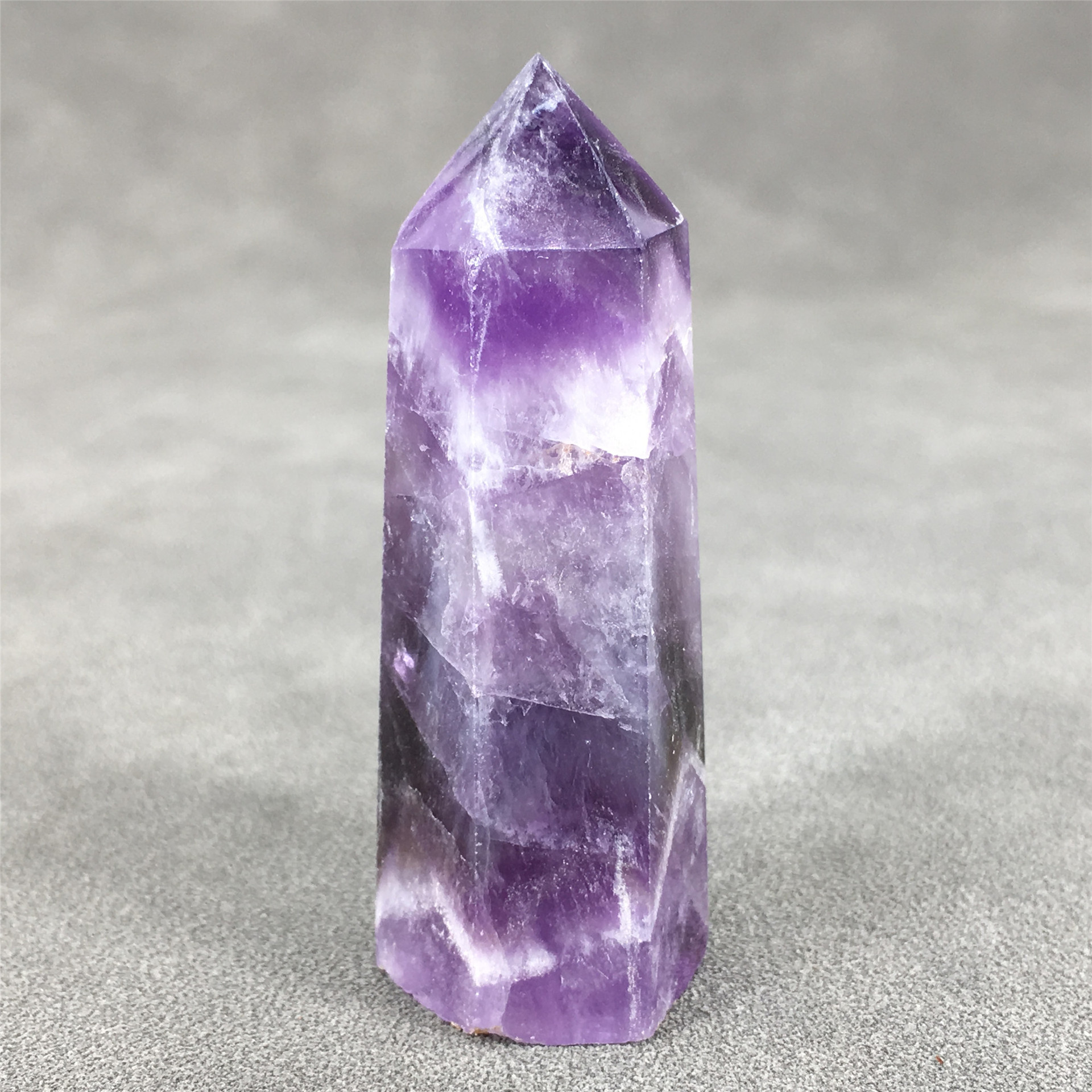 Polished quartz amethyst crystal tower high quality natural healing dream amethyst tower point for fengshui