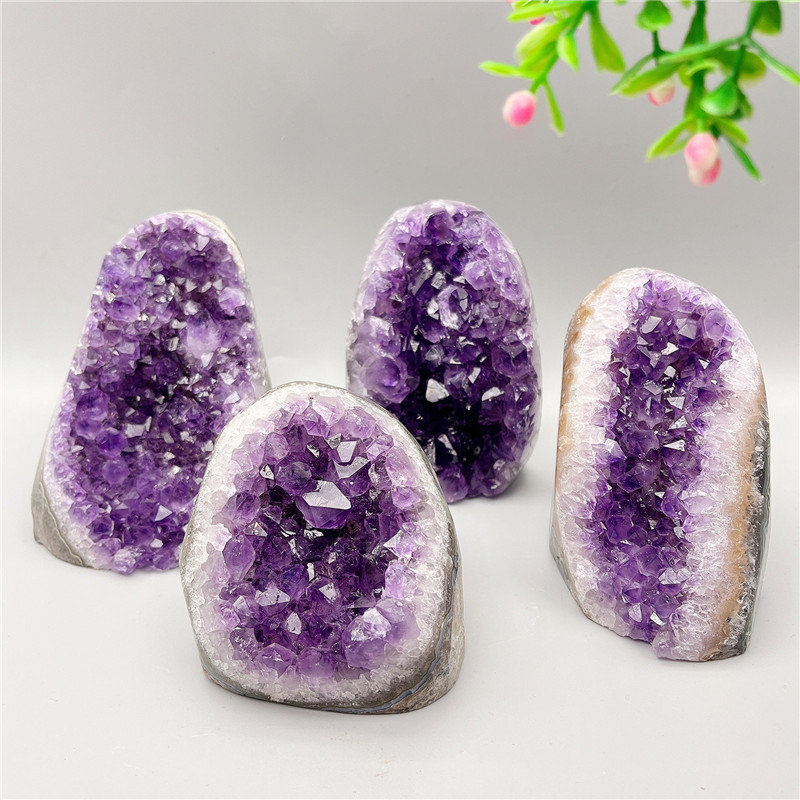 Wholesale high quality natural crystal healing stone amethyst cluster crystal ornament crystal handicraft decoration and gifts