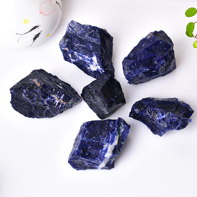 Hot sale natural crystal healing stone blue dot stone and rough crystal rough stone decoration and gifts