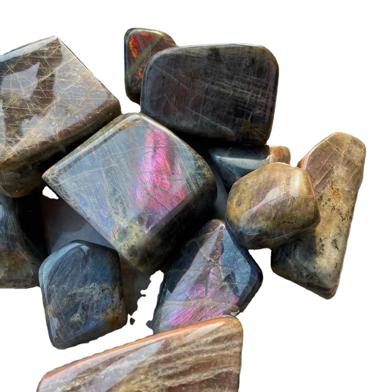 High quality natural labradorite stone price healing polished raw crystal labradorite rough stone gem for home decoration