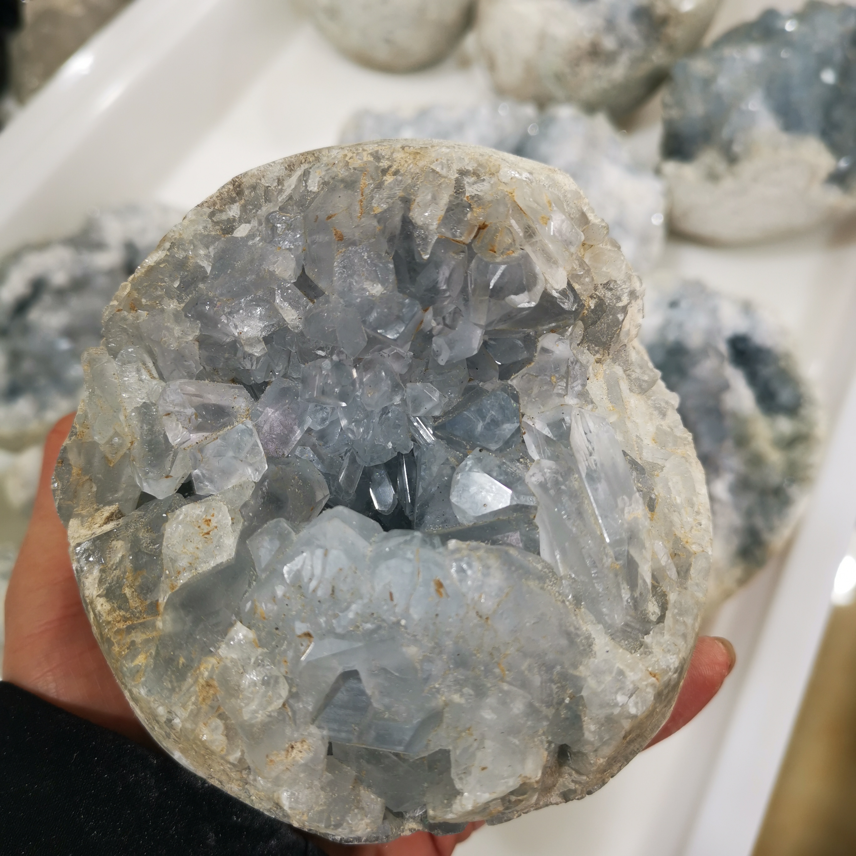 Good Quality natural rough crystal cluster healing reiki bulk blue crystal cave crystals natural cluster for decoration