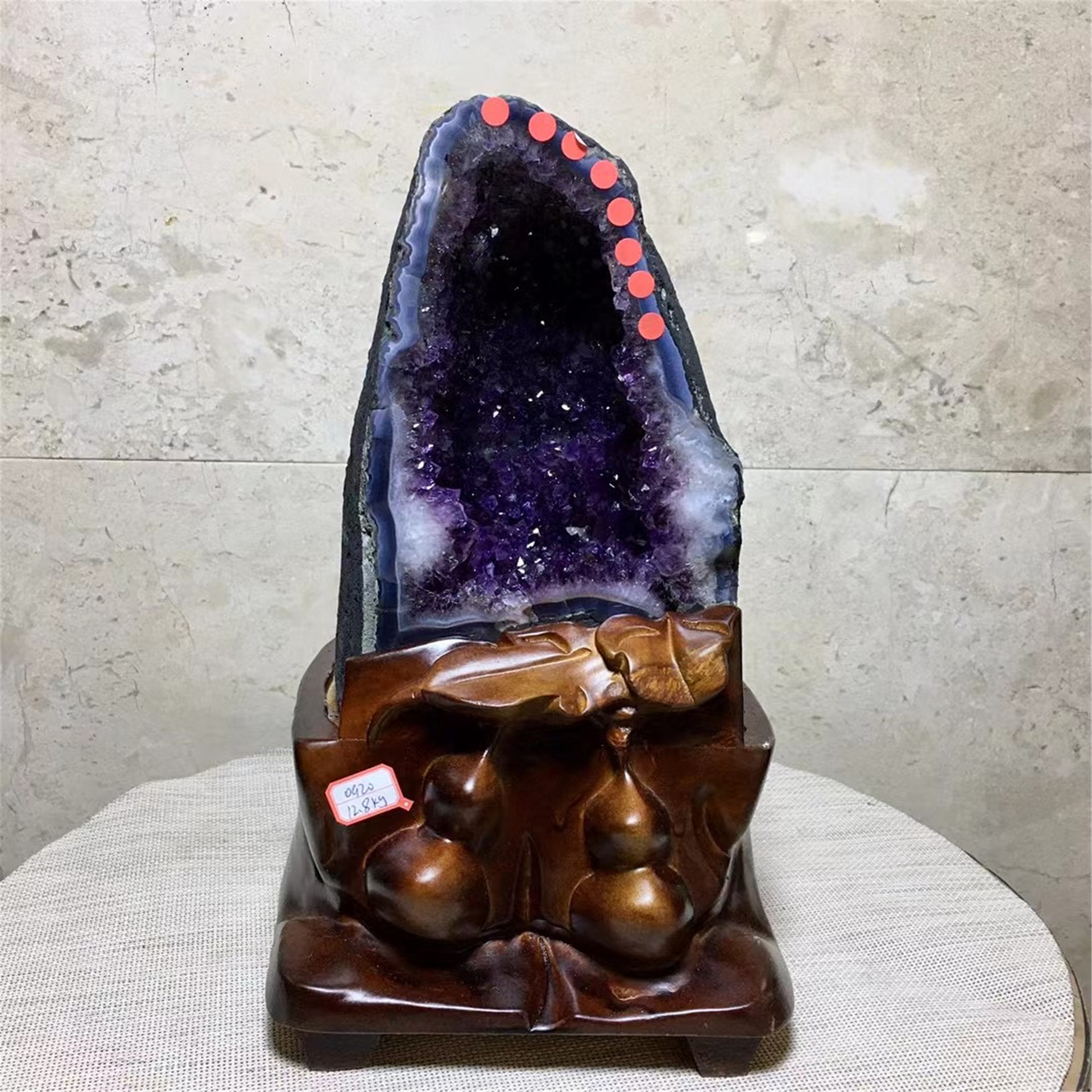 Wholesale Natural Reiki Amethyst Geode Cluster Large Furnishing articles Crystal Decorative for Sale