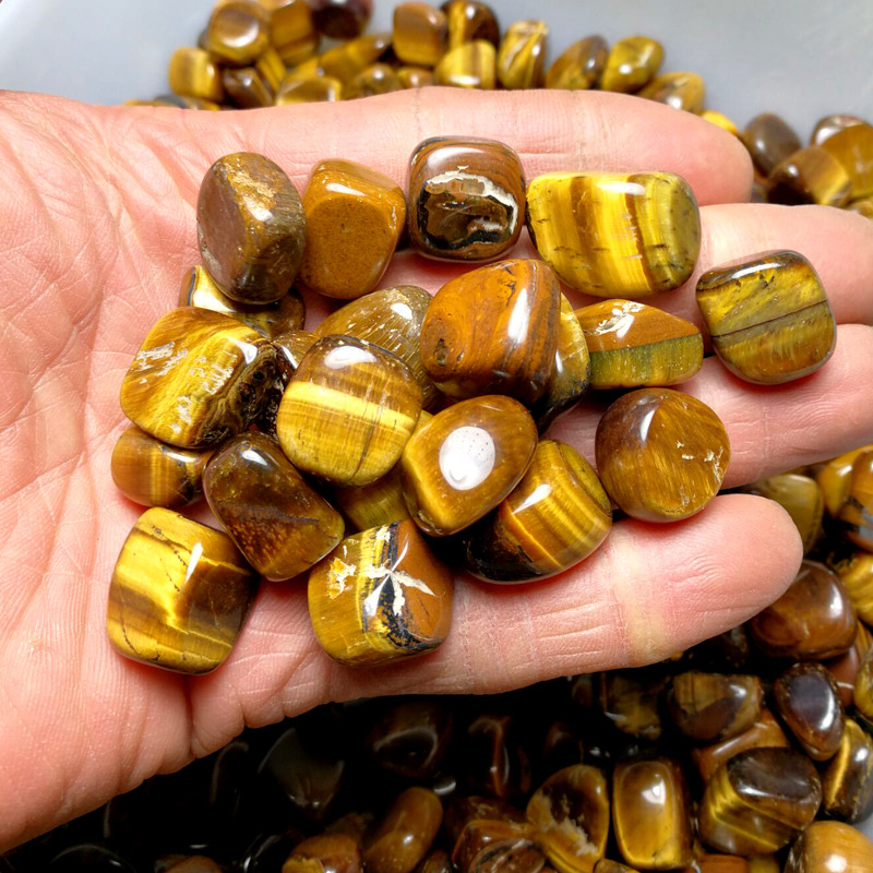 Best Selling Crystal Gemstone Feng Shui Decoration natural crystal tiger eye stone tumble stones for healing