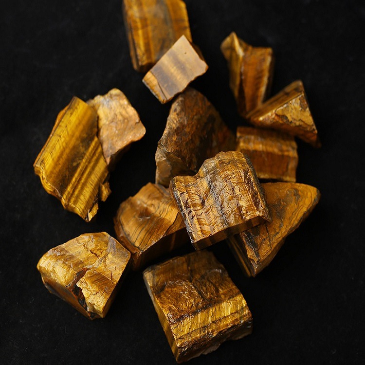 Wholesale natural rough yellow rough tiger's eye stone