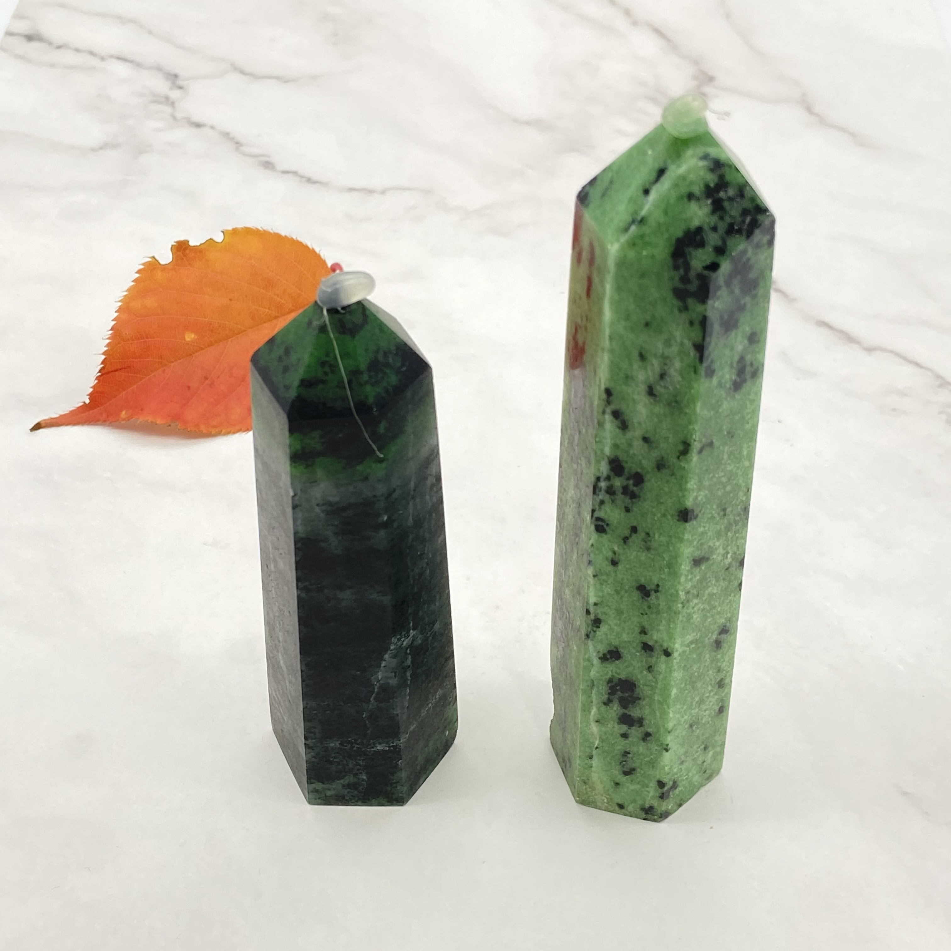 Crystal tower decoration wholesale natural crystal stone wand point red green treasure tower crystal energy quartz tower