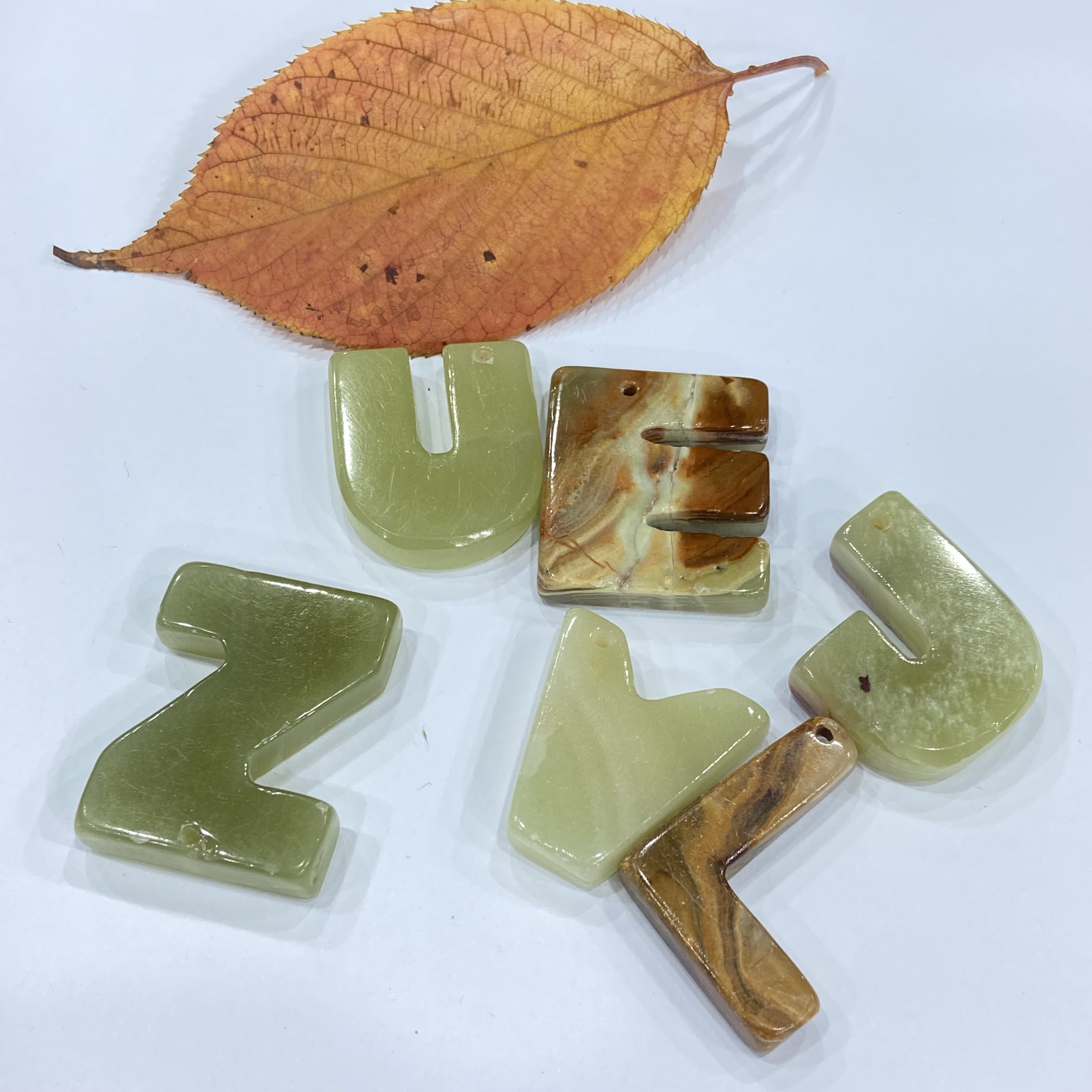 New High Quality Natural crystals healing stones Afghanistan jade English letters Carving piece for decoration and gifts