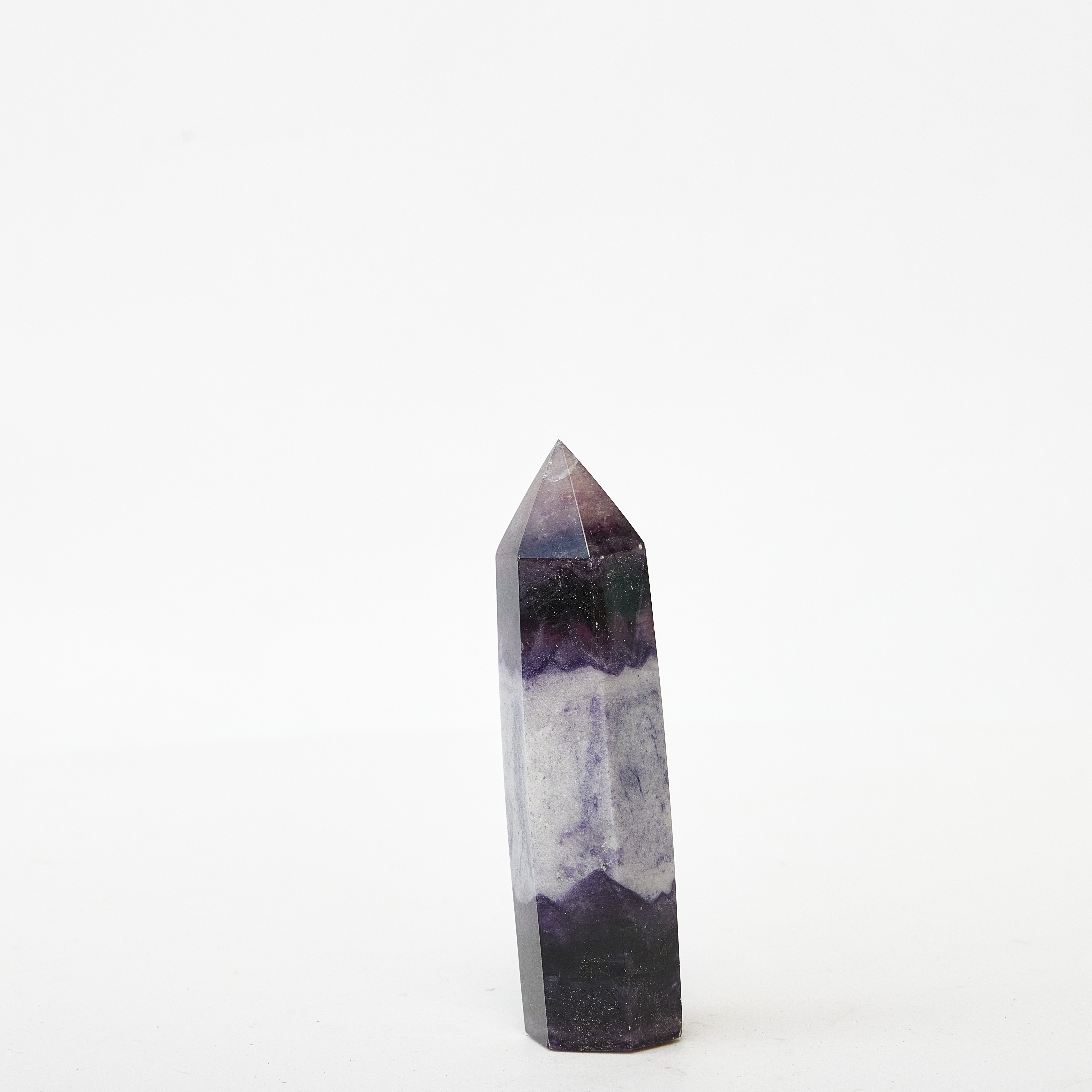 Hot sale Natural crystals healing stones fluorite point fengshui crystal tower stone for decoration and gifts