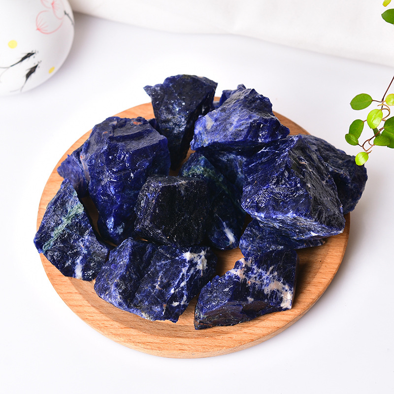 Hot sale natural crystal healing stone blue dot stone and rough crystal rough stone decoration and gifts