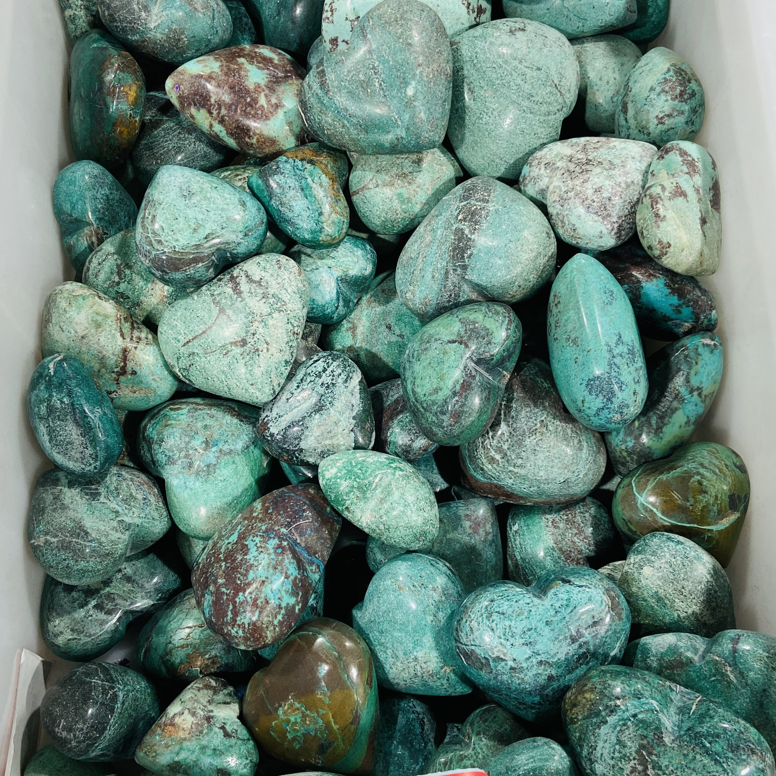 Best Quality Natural crystals healing stones green phoenix stone Crystal hearts healing crystal for decoration and gifts