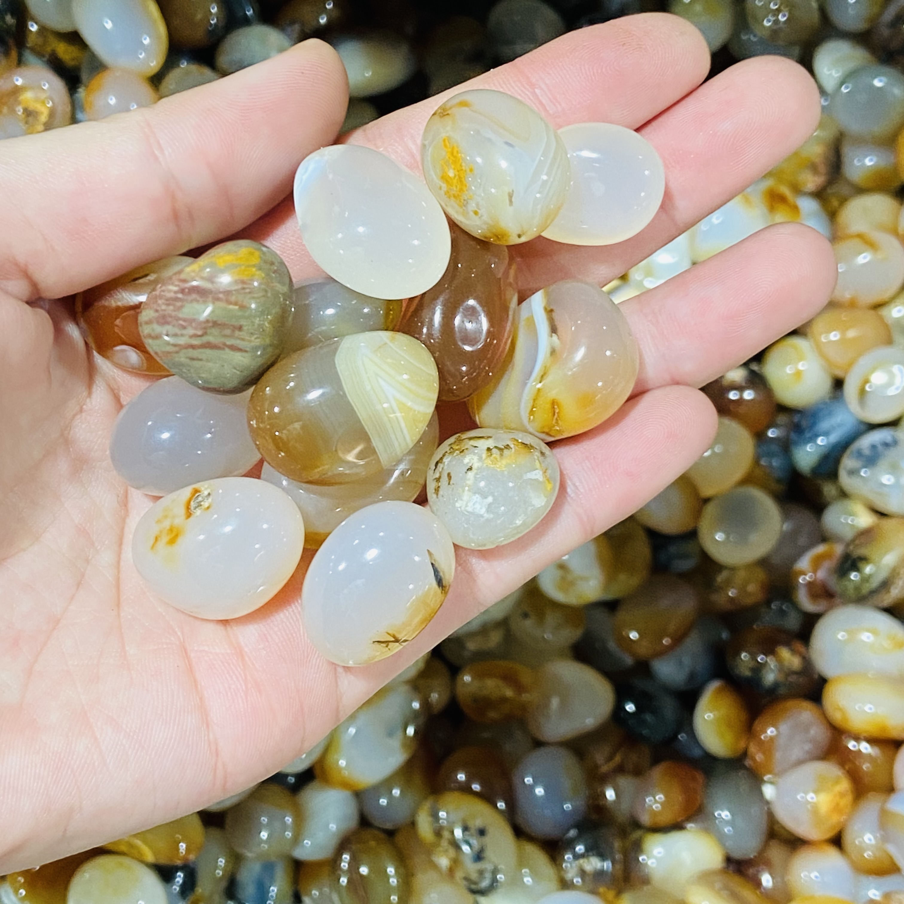 wholesale red flower agate tumbled stones healing crystals and stones quartz crystal tumbled stone for healing