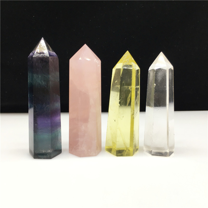 High quality crystals healing stones tower crystal wand point polishing bulk crystal mixed point tower for gifts