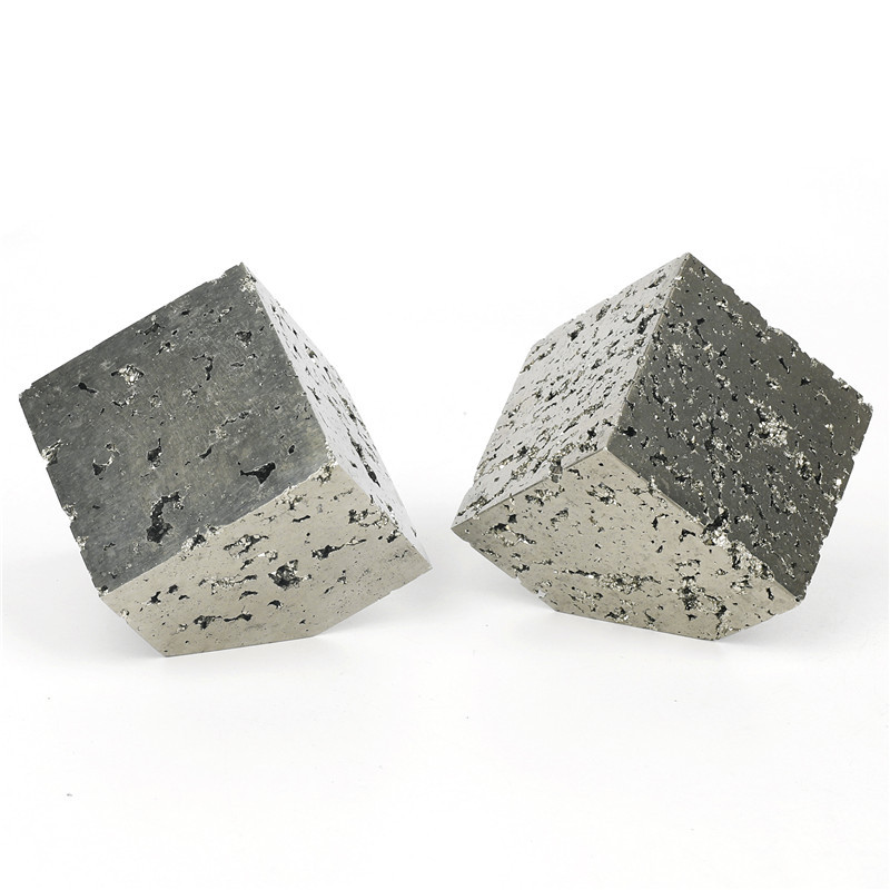 Reiki polished pyrite cubes rough stone chalcopyrite minerals stones natural cube crystal furnishing articles for decoration