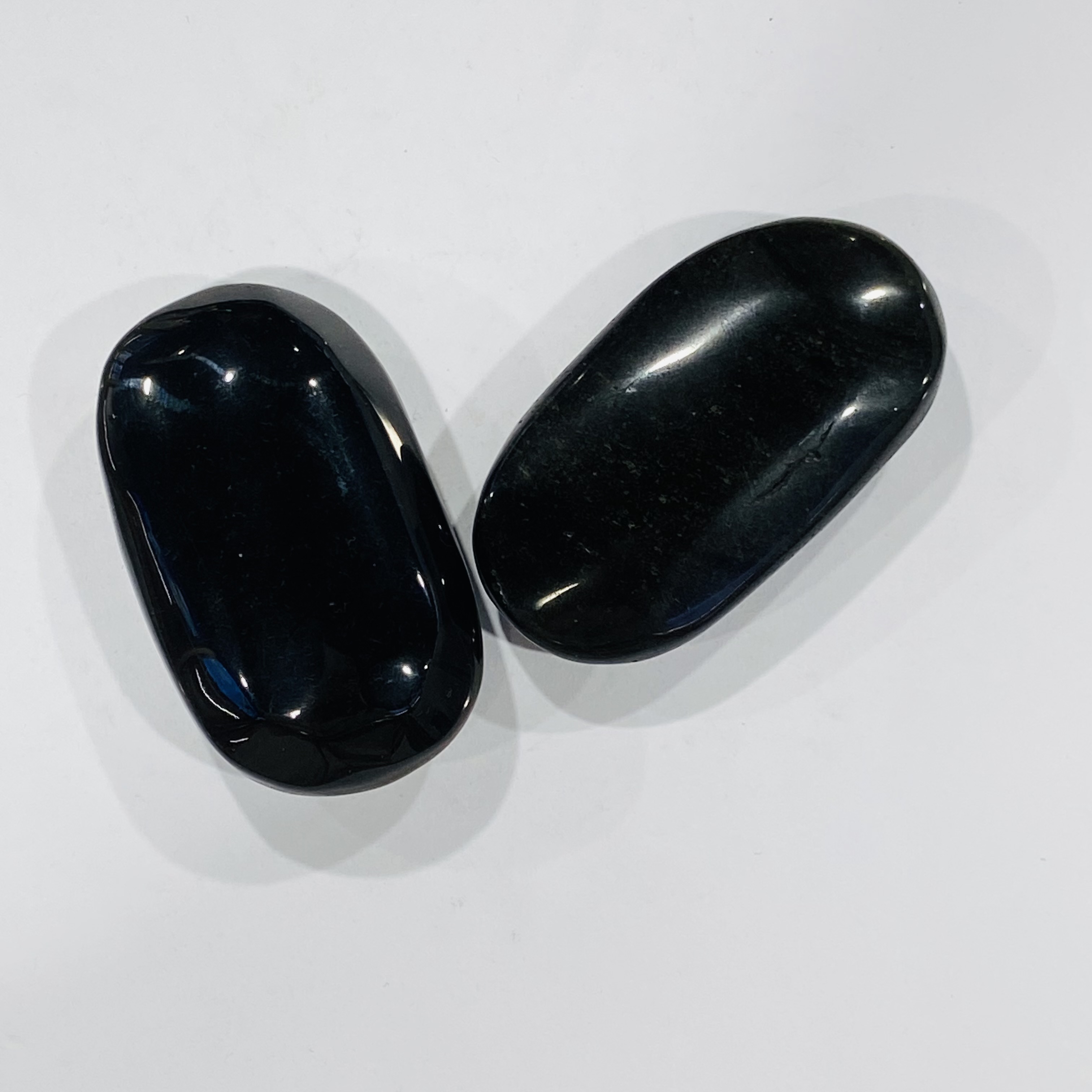 Black obsidian reiki palm stone Crystal Palm Bulk Wholesale Polished Quartz Gemstone obsidian palm stone