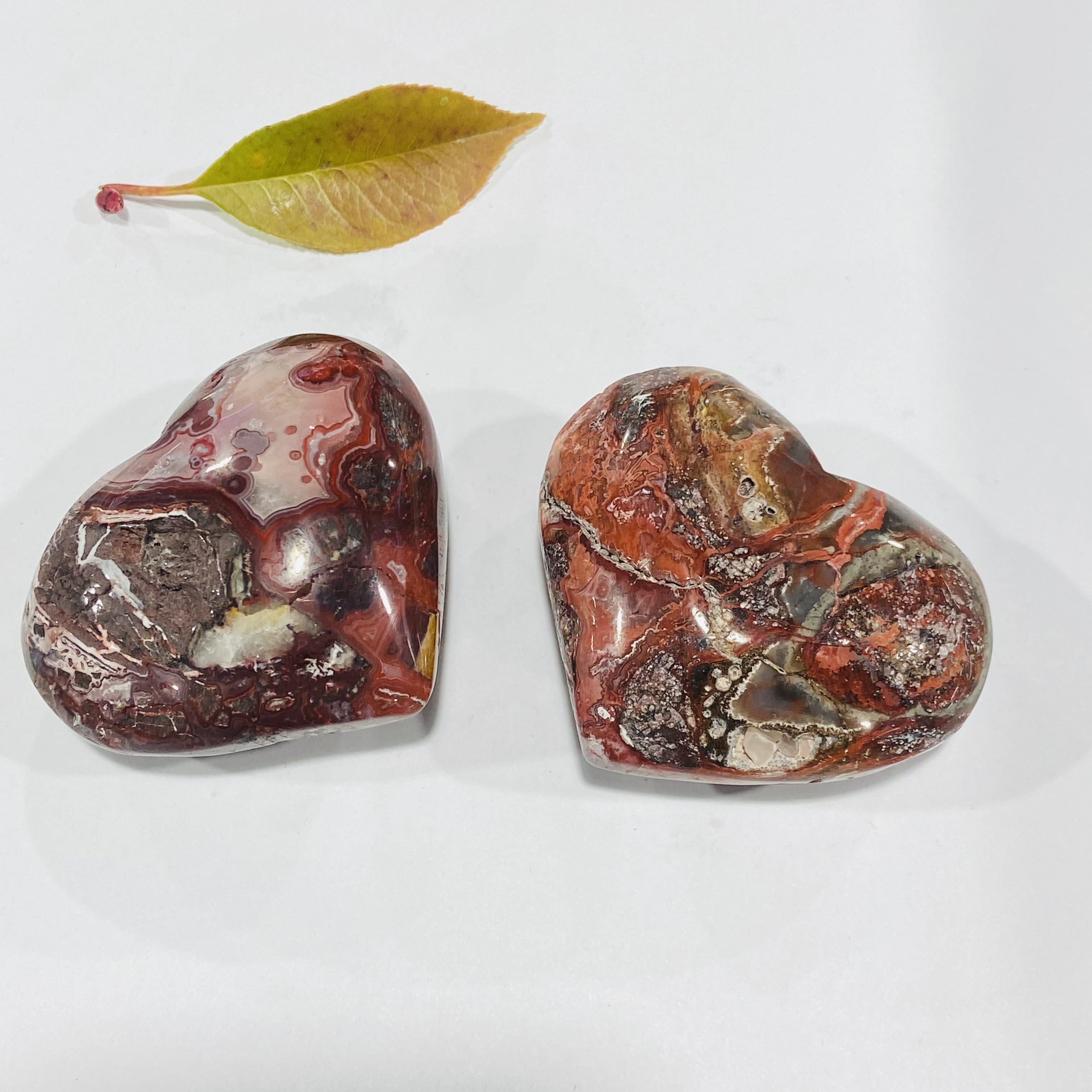 Natural crystals healing stones Mexican agate stone Crystal hearts healing crystal for decoration and gifts