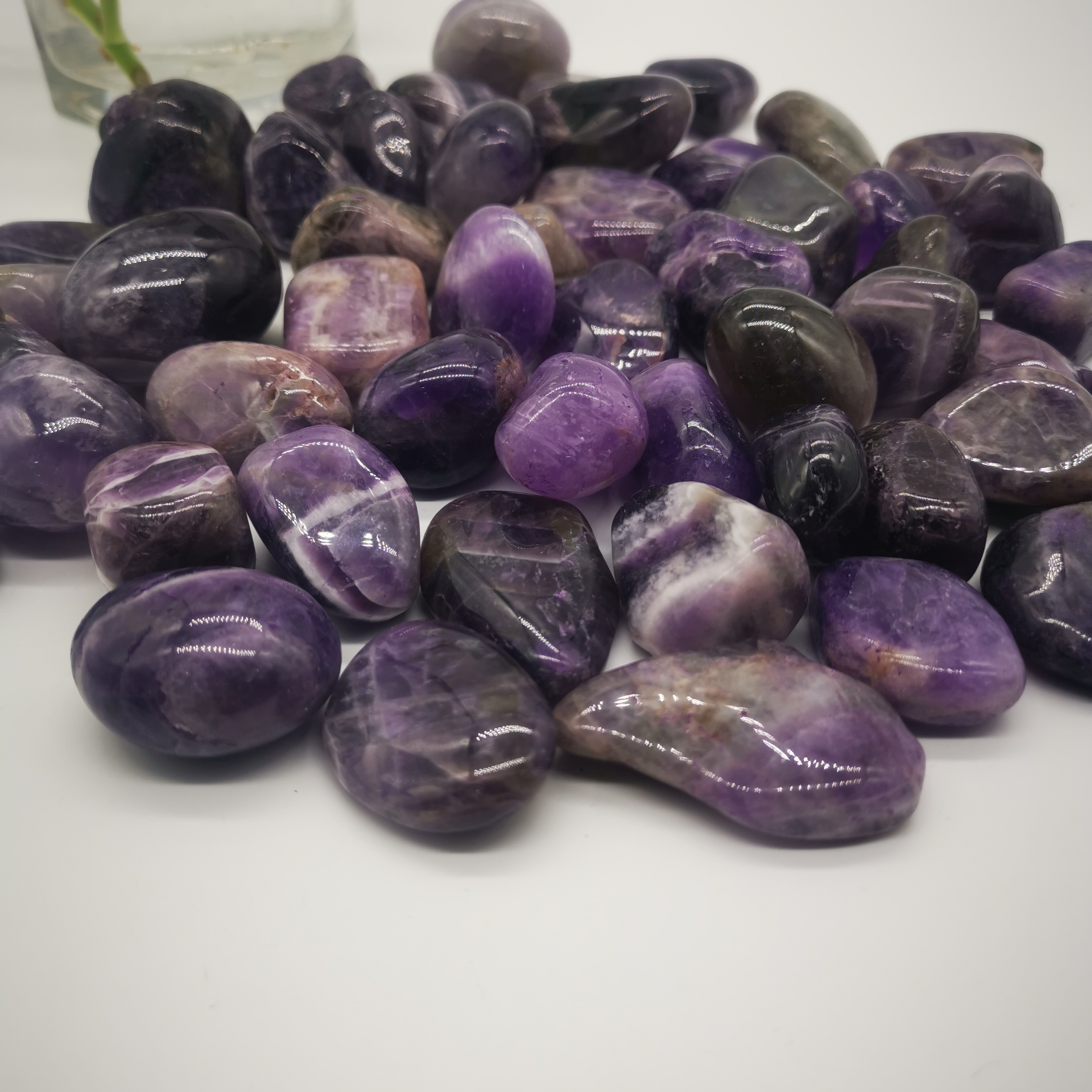 High quality fengshui stone amethyst gravel natural reiki dream amethyst crystal healing tumbled stones for sale