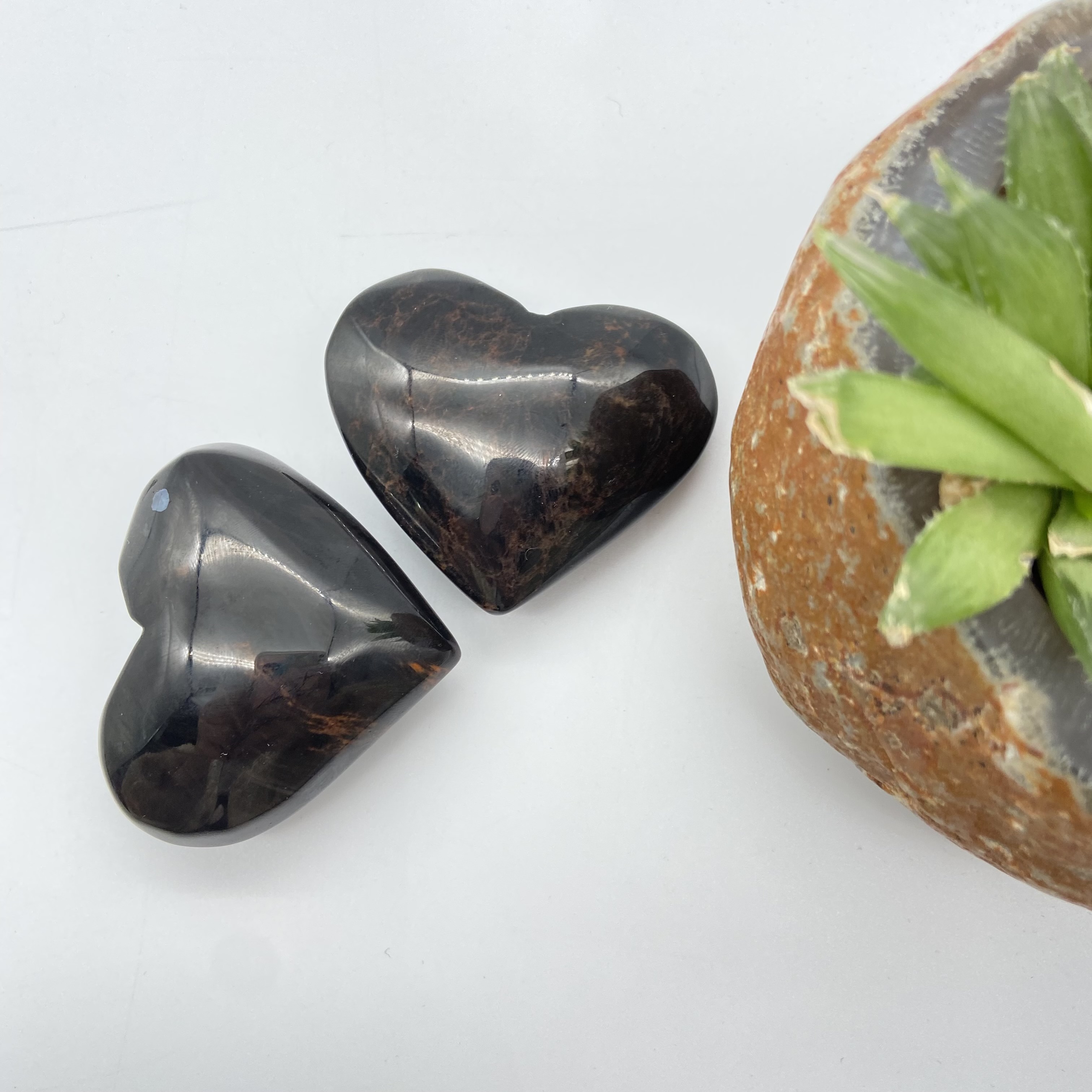 New Natural crystals healing stones rose gold stone heart fengshui and healing crystal stone for decoration and gifts