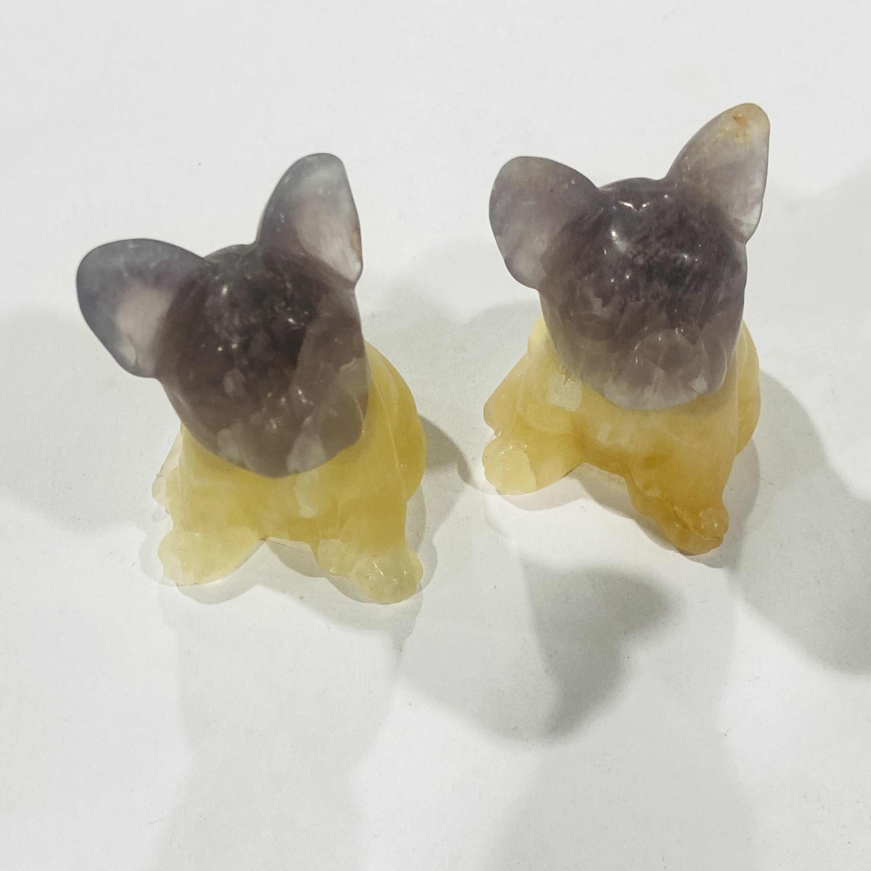 wholesale Natural crystals healing stones French Bulldog Miscellaneous stone Crystal Crafts for decoration and gifts