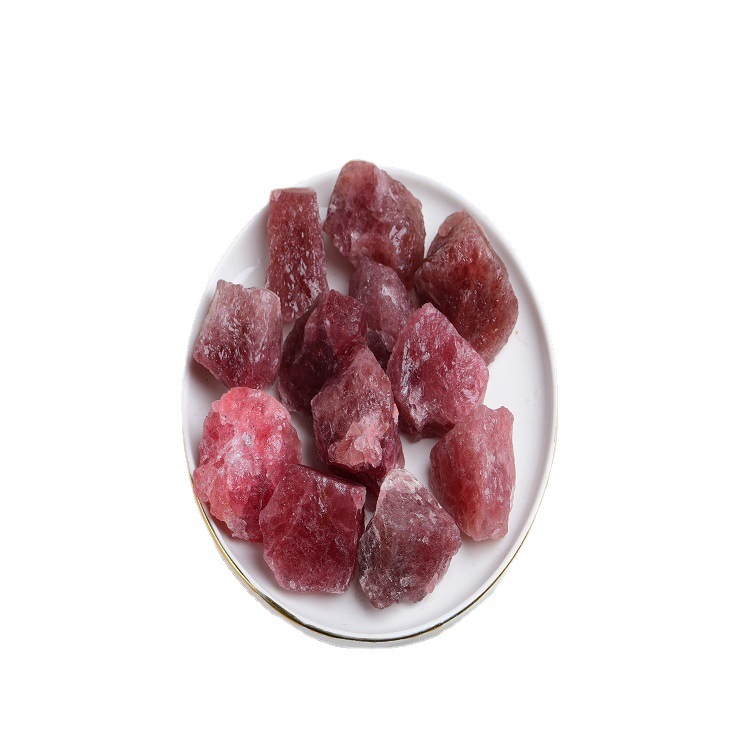 Hot sale natural crystal strawberry crystal rough crystal rough for sale