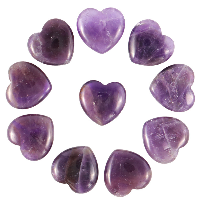 Wholesale good price Natural Healing heart crystal stone polishing heart shaped quartz crystals SAMEI JEWELRY