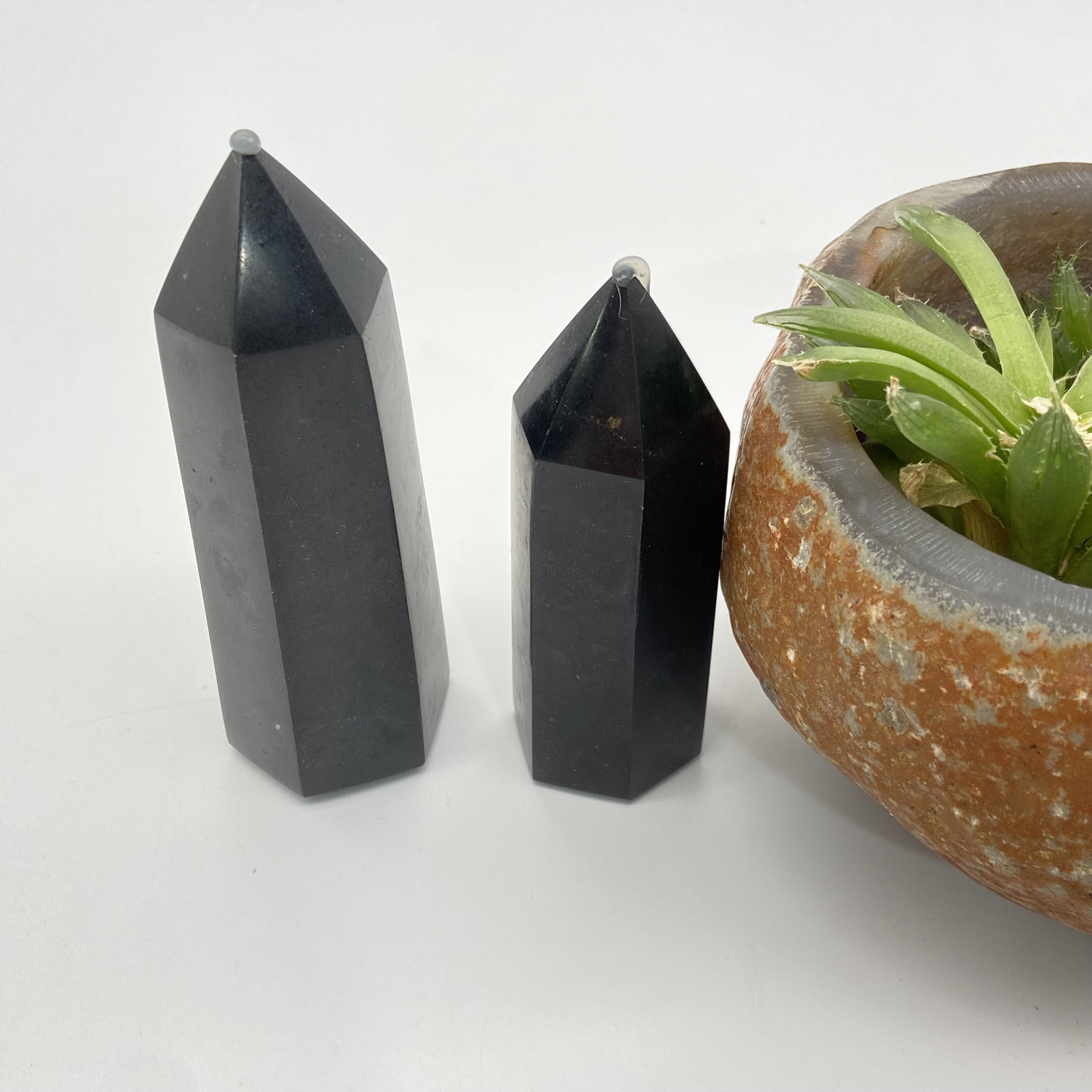 Best selling natural crystal tower point wholesale healing black tourmaline quartz crystal tower