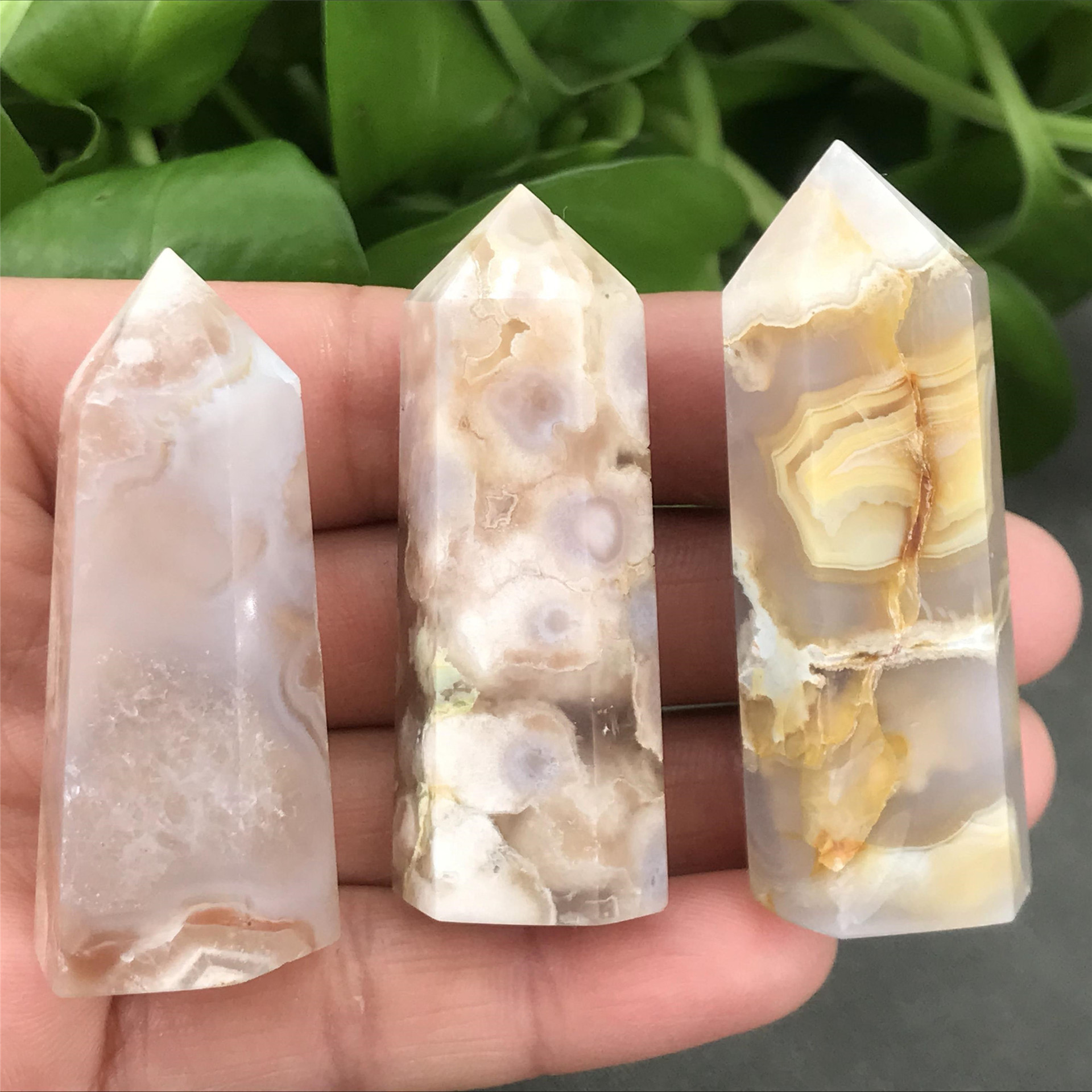 SAMEI JEWELRY Hot item natural crystal healing stone agate point good price feng shui crystal tower stone decoration and gifts