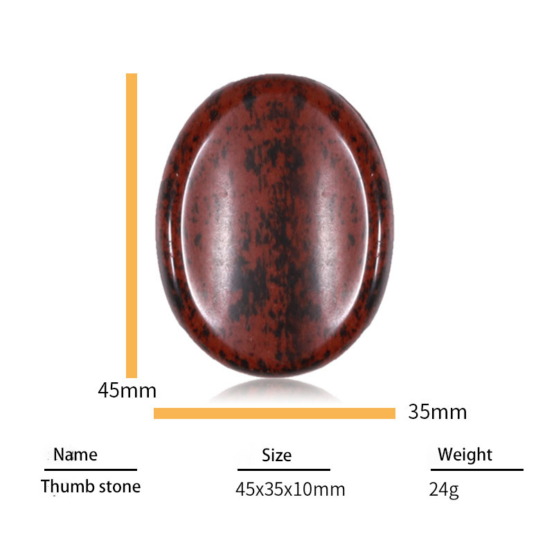 Wholesale High Quality Natural Polished Oval thumb stone worry stone bulk healing crystal massage stones for sale