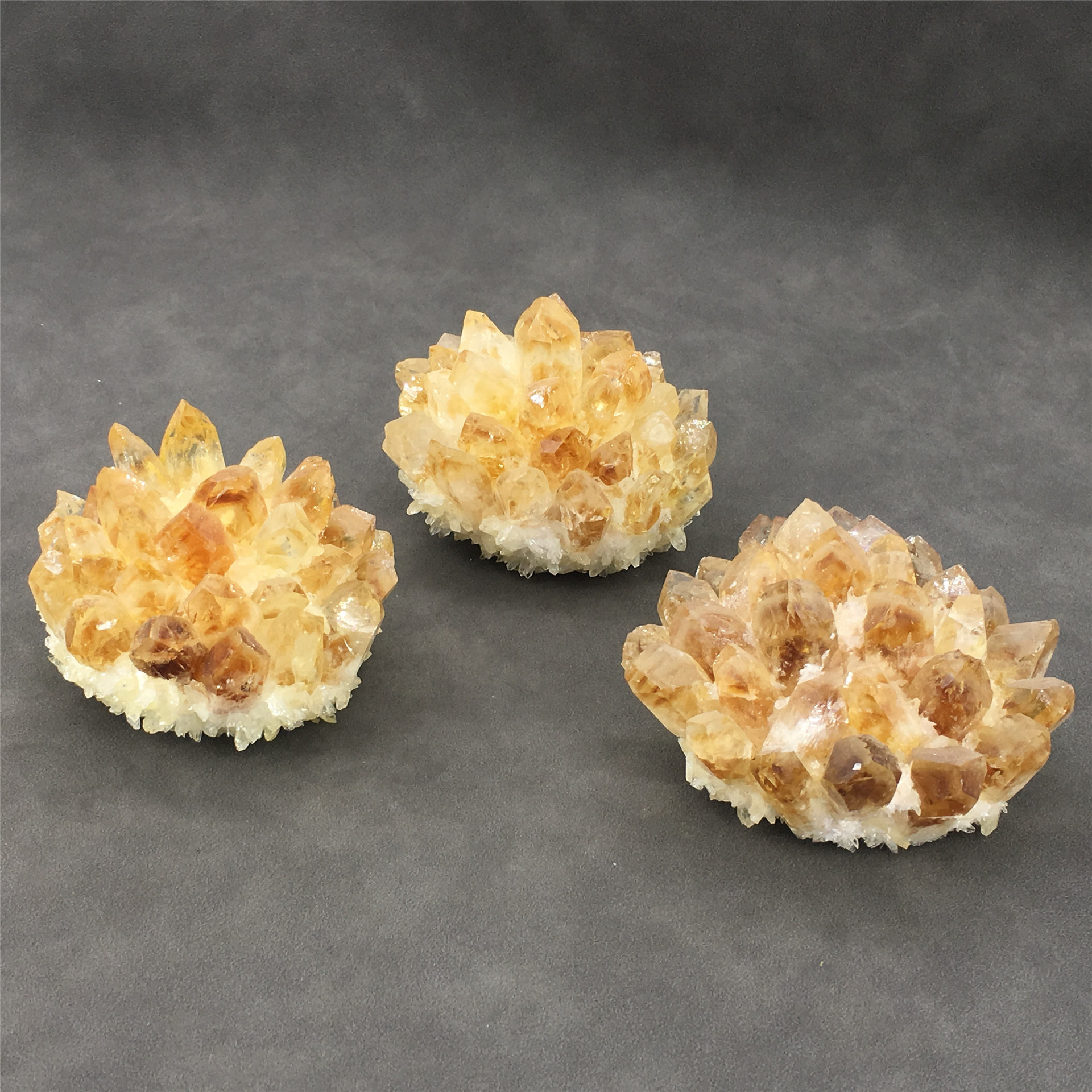 Top saling high quality natural quartz crystal Citrine cluster crystals healing stones for decoration and energy