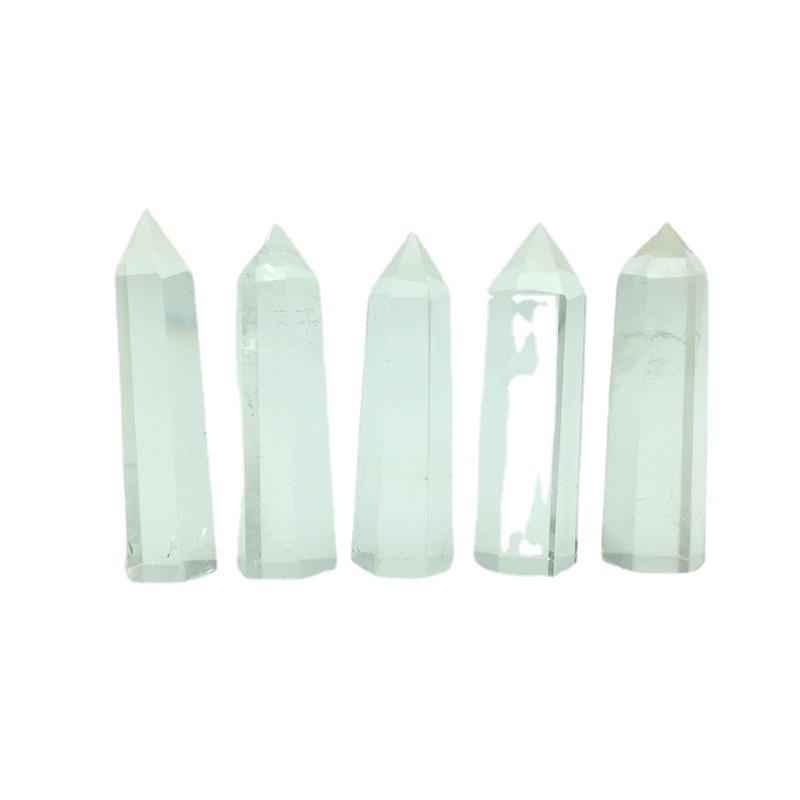 Natural Crystal Craft Snowflake BluntWare Treatment Crystal Stone Point Mini Tower Crystal Healing and Feng Shui