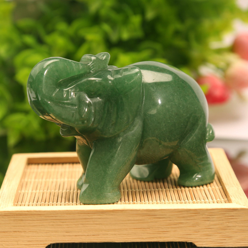 Crystal wholesale engraving crafts Crystal elephant carved animal decoration and collection