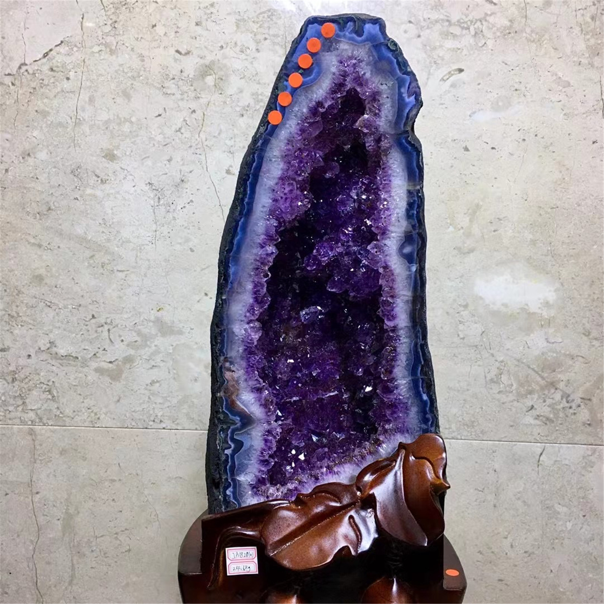 Wholesale Natural Reiki Amethyst Geode Cluster Large Furnishing articles Crystal Decorative for Sale