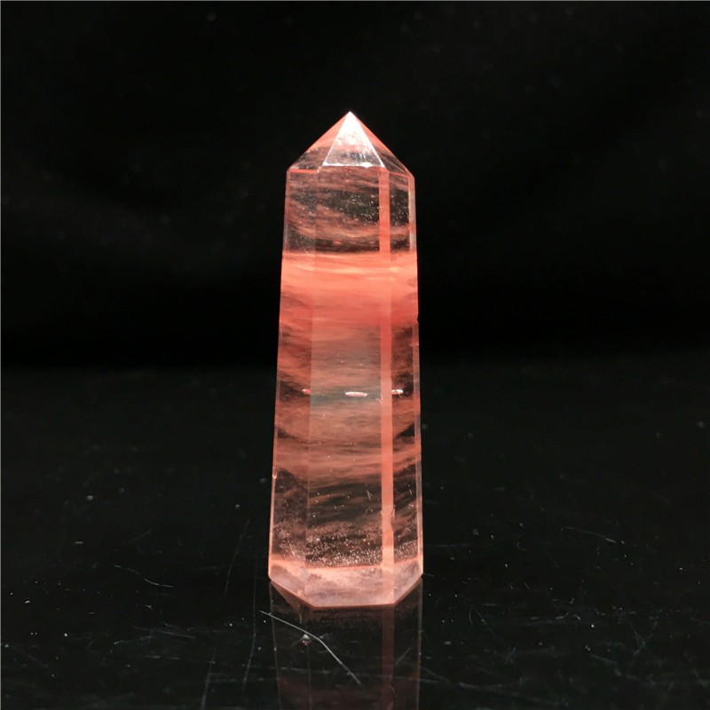 Wholesale Natural Crystal Point High quality Red smelting stone small crystal tower point for crafts