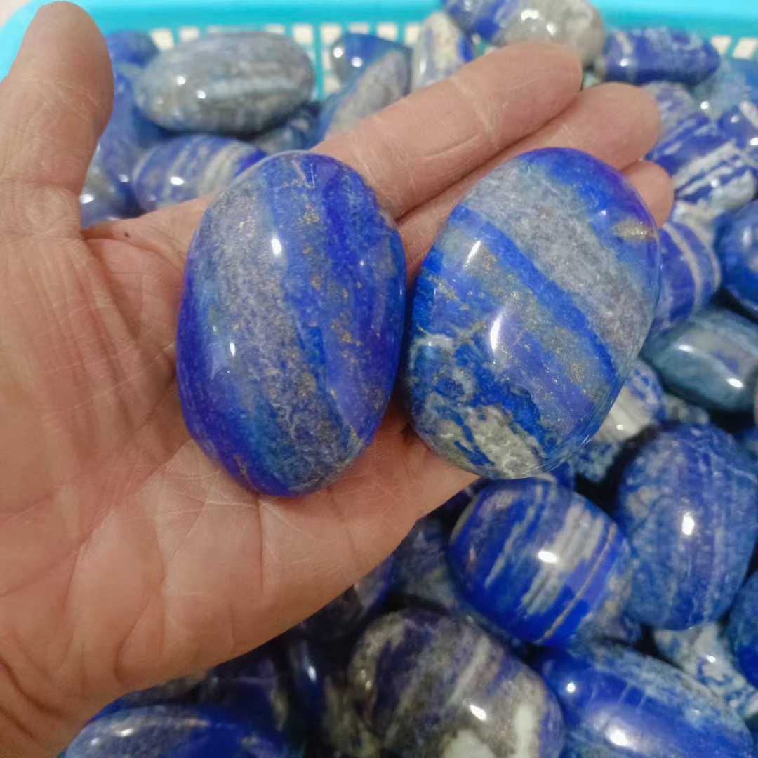 Palm stones wholesale High Quality Reiki Polished Gemstone Lapis Lazuli Palm Stone Crystal crafts