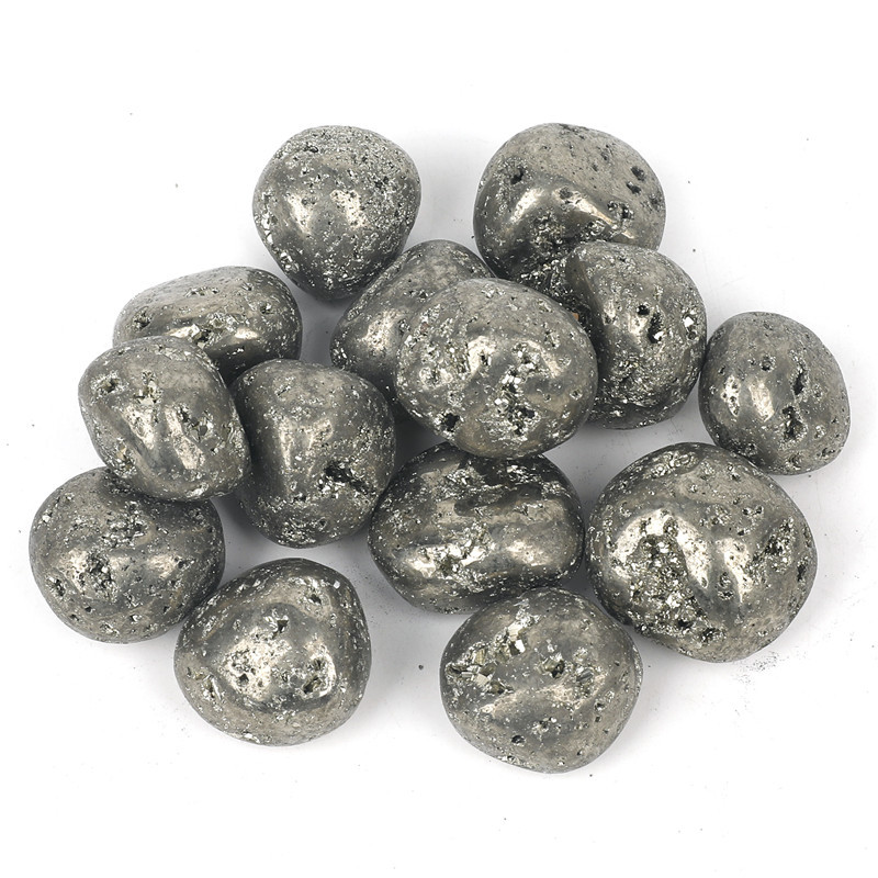 Natural bulk price pyrite stone 2-4cm healing reiki pyrite tumbled stones polished mineral raw stone specimen