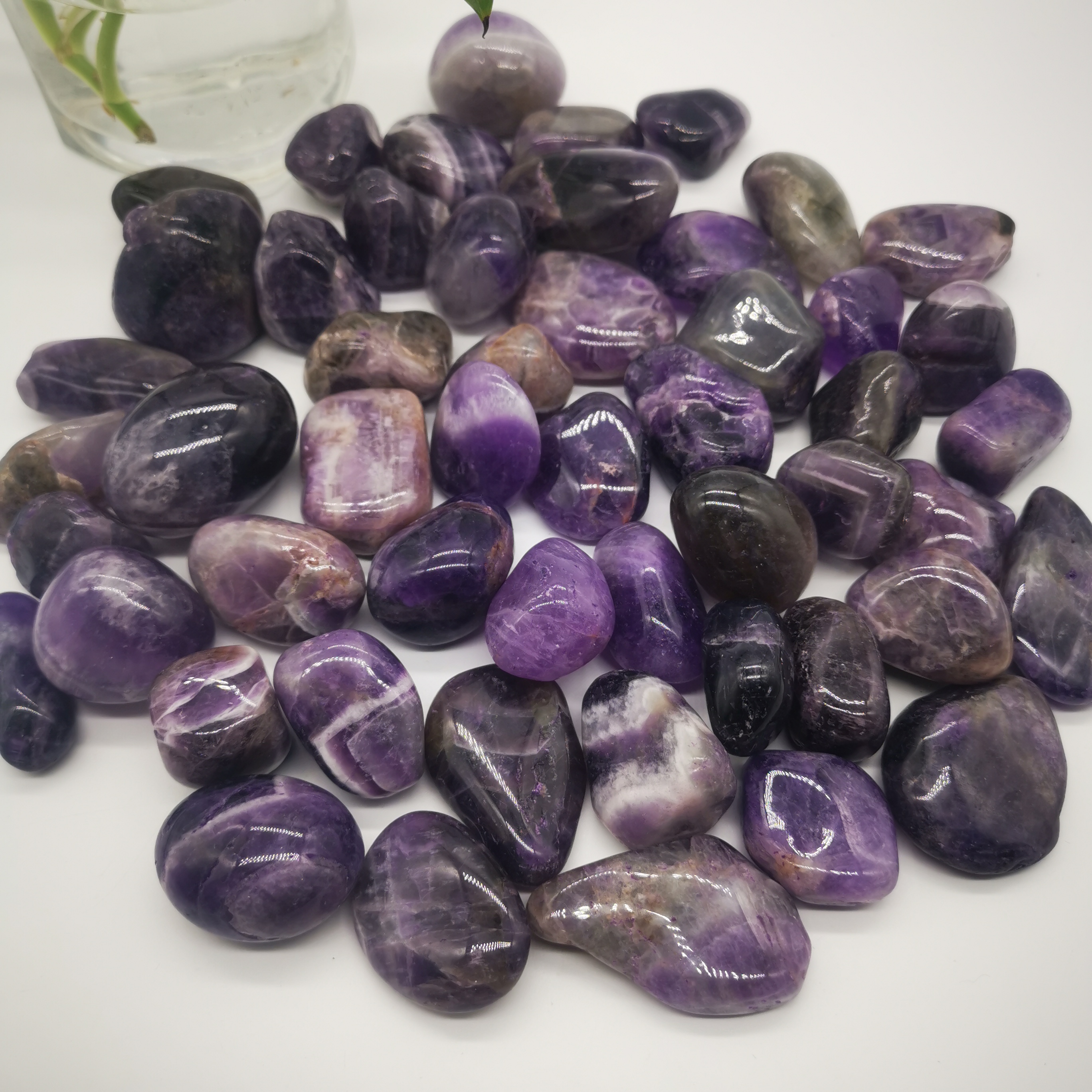 High quality fengshui stone amethyst gravel natural reiki dream amethyst crystal healing tumbled stones for sale