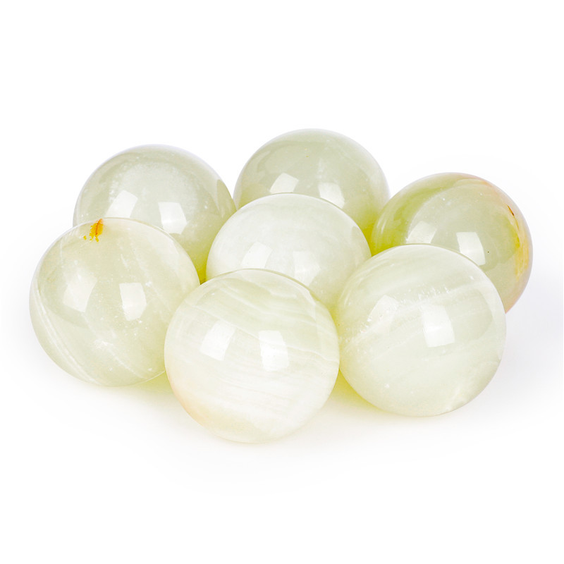 New Arrival Natural Healing Hand Carved Crafts Polished Reiki 4cm Afghanistan Jade Crystal Ball Spheres For Home Decor