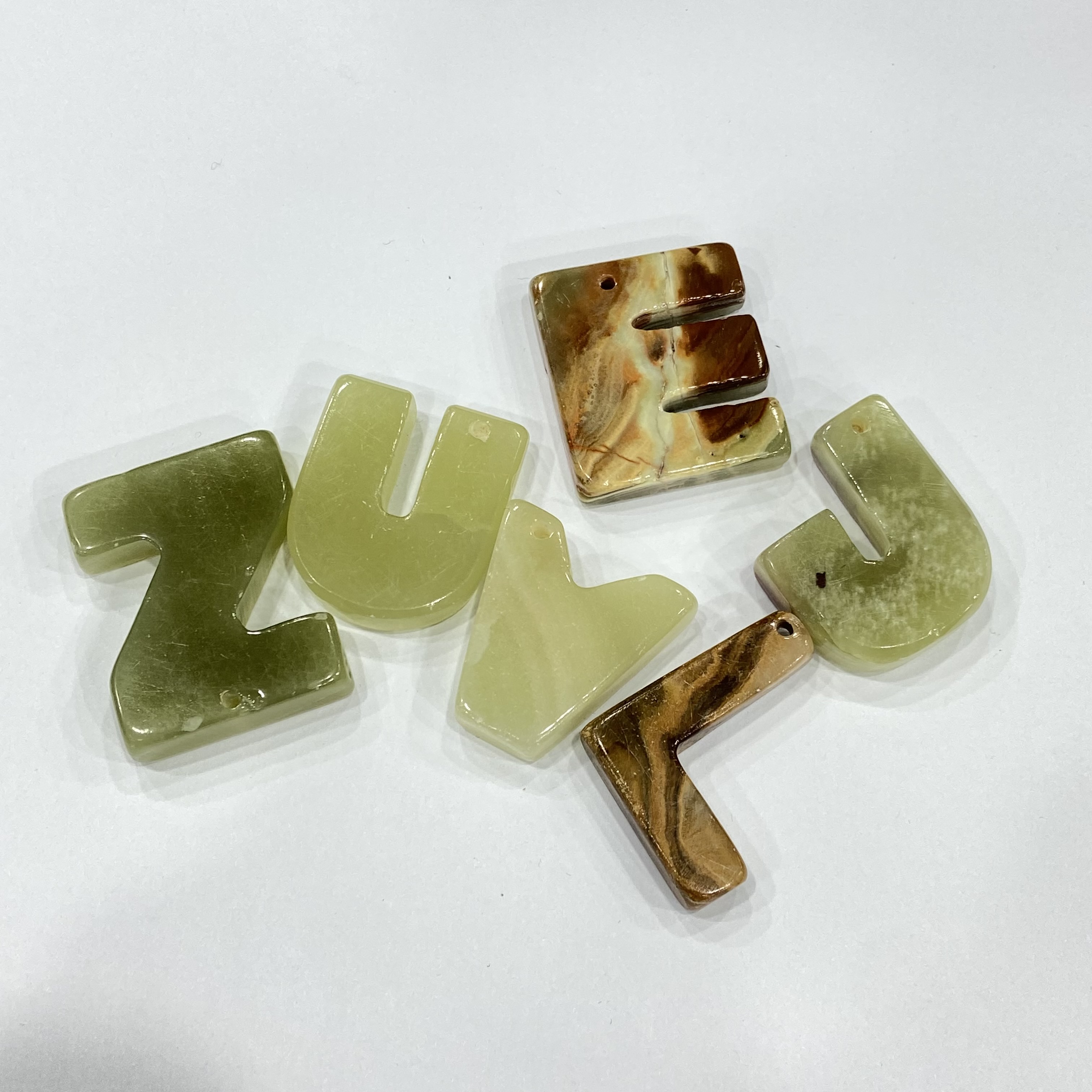 New High Quality Natural crystals healing stones Afghanistan jade English letters Carving piece for decoration and gifts