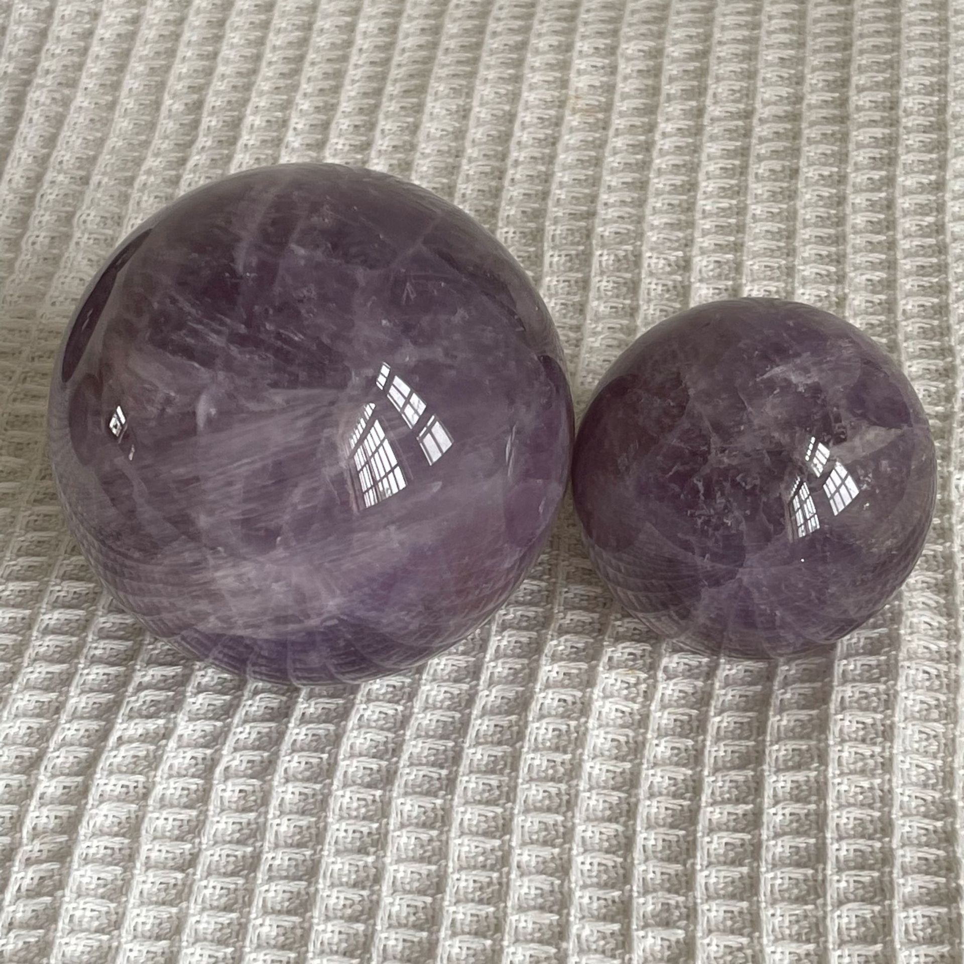 High quality polished amethyst stone sale Natural Reiki Purple Crystal quartz ball for decorations and gifts