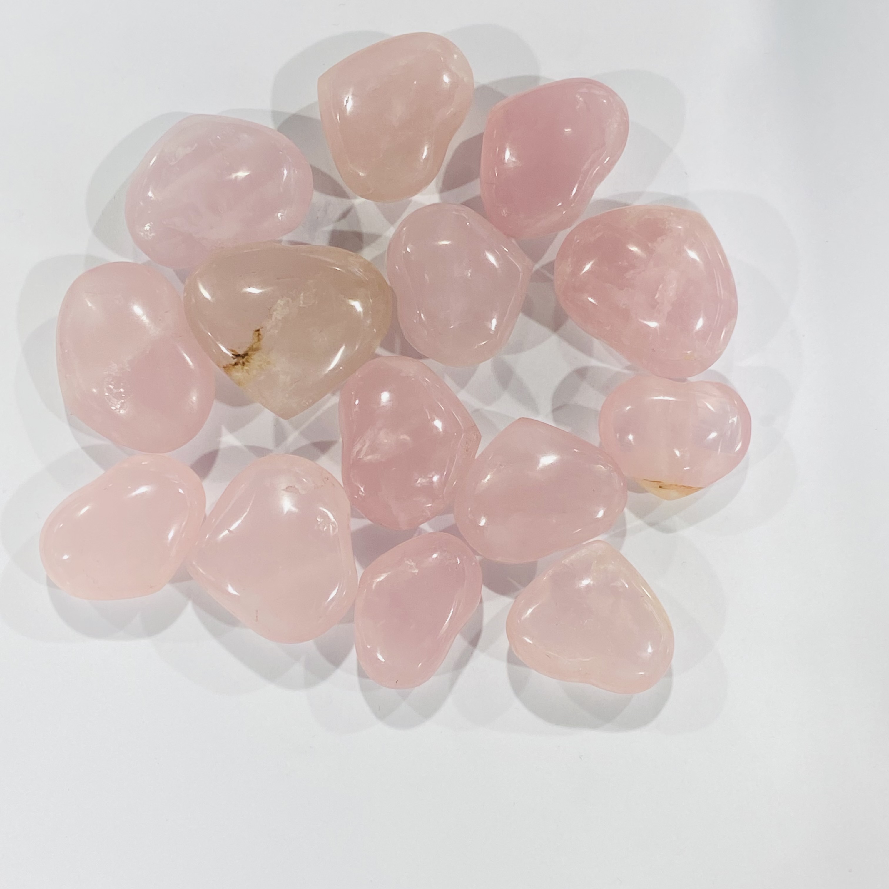 Best Quality Natural crystals healing stones rose quartz stone Crystal hearts healing crystal for decoration and gifts