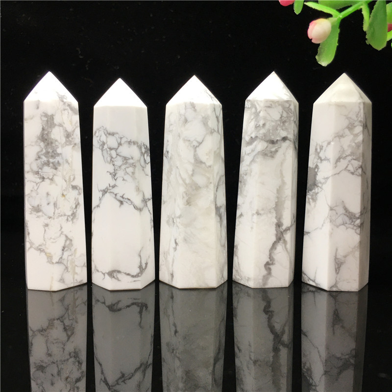 Top quality crystal natural stone small crystal tower point wholesale white pine stone quartz crystal tower for fengshui