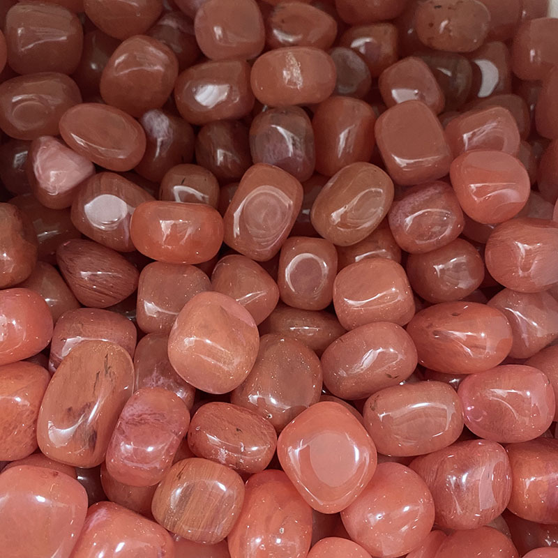 Good quality crystals wholesale bulk tumbled stone polishing reiki watermelon crystal tumbled stones for decoration