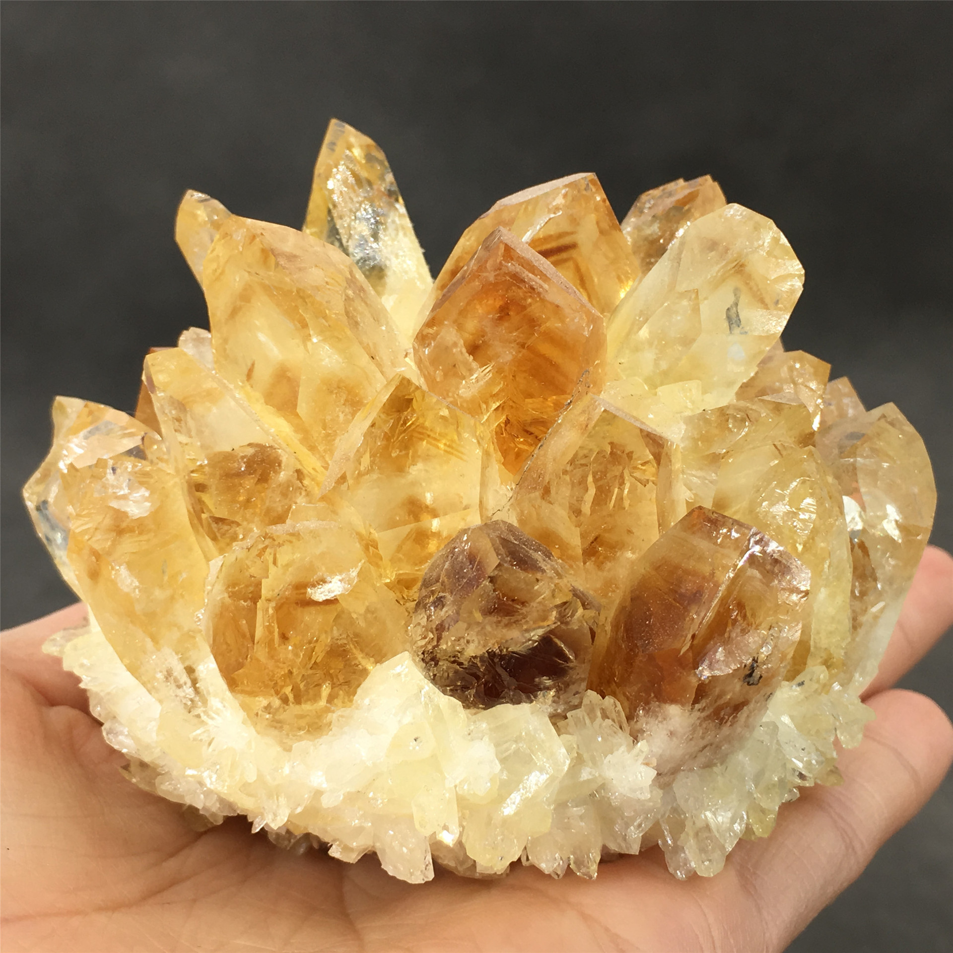 Top saling high quality natural quartz crystal Citrine cluster crystals healing stones for decoration and energy