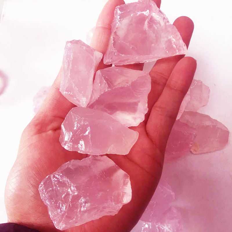 Natural Primordial Healing Stone Mineral Energy Stone High Quality Reiki Healing Rose Crystal Rough