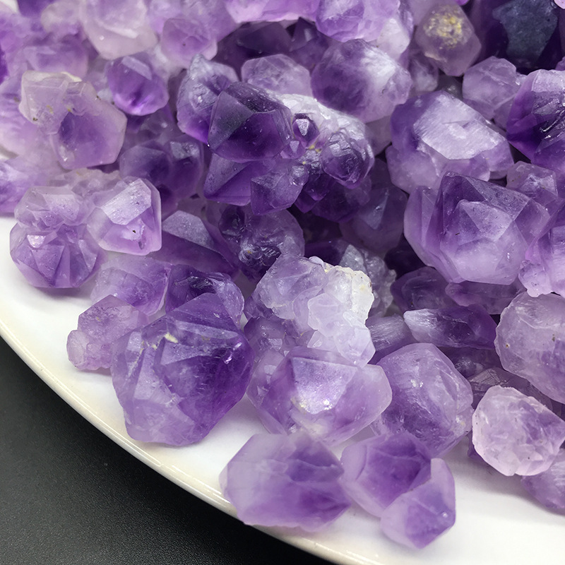 Wholesale natural amethyst stone rough crystal amethyst small crystal cluster decoration